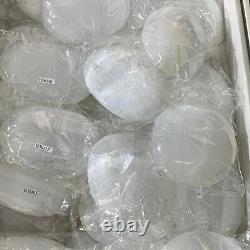 0.5- 0.65 lbs, 4x3.2x1.1, 36 pcs Lot, White Selenite Palmstone Wholesale