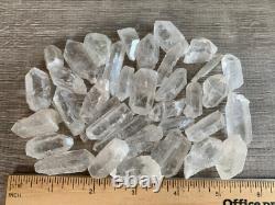 0.5 1.5 Small Rough Clear Quartz Point, Raw Healing Crystals, Wholesale Lot