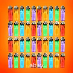 1000CT! Bulk Classic Lighters Assorted Colors Wholesale for Smoke Shops