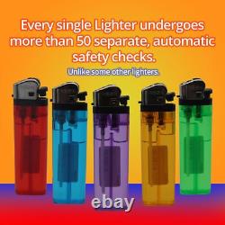 1000CT! Bulk Classic Lighters Assorted Colors Wholesale for Smoke Shops