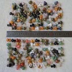 1000Pcs 5kg Tiny Natural Quartz Crystal Jasper Mushroom Mix Stone Tumble Healing