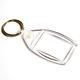1000 Blank Clear Keyrings 35mm X 24mm P502 P5 Y1 35 24