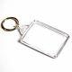 1000 Blank Clear Keyrings 50mm X 35mm C102 C1 50 35