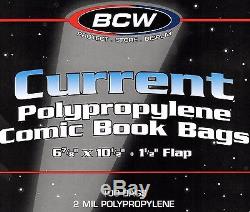 1000 Current Comic Bags and Boards New BCW Storage Supplies