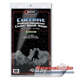 1000 Current Resealable Comic Bags and Boards BCW Modern Archival Storage
