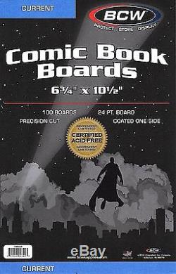 1000 Current Resealable THICK Comic Bags and Boards BCW Archival Book Storage