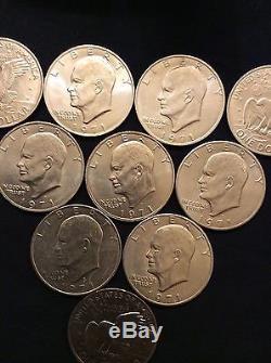 $1000 EISENHOWER SILVER DOLLARS, IKEs FOR YOUR SLOT MACHINE UNSEARCHED SEALED