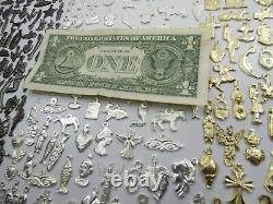 1000 MILAGROS (3 colors set) mexican folk art charms, wholesale lot, 2 POUNDS