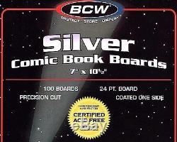 1000 Silver Comic Thick Bags and Boards Archival BCW Storage Supplies Acid Free