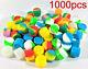 1000pcs 2ml Silicone Container Jar Non-stick Mixed Colors Round Wholesale Lot