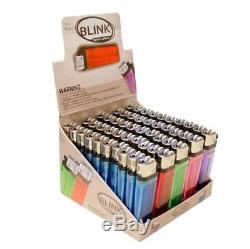 100 Classic Full Size Cigarette Lighter Disposable Lighters Wholesale Lot BLINK