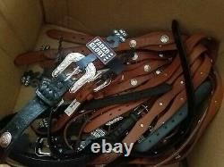 100 Lot Assorted Leather Belts Huge resale collection all NWT