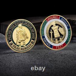 100 Pcs Put On the Whole Armor Of God Coin Commemorative Challenge Collection