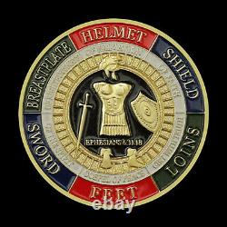 100 Pcs Put On the Whole Armor Of God Coin Commemorative Challenge Collection