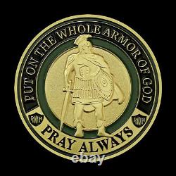 100 Pcs Put On the Whole Armor Of God Coin Commemorative Challenge Collection