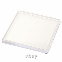 100 QUALITY BLANK CLEAR SQUARE COASTERS 90mm x90 INSERT