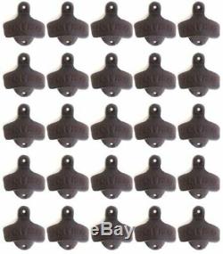 100 Rustic Cast Iron OPEN HERE Wall Mounted Beer Bottle Openers Bar Wholesale