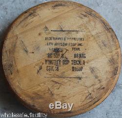 100 Vintage 1980s Jack Daniels Bourbon Whiskey Barrel Head withOfficial Dist Stamp