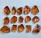 100ct Mandarin Citrine Eye Clean Facet Grade Rough Crystals Lot From Africa