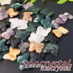 100pc Wholesale Mix Natural Quartz Crystal Butterfly Hand Carved Mini Skull Gift