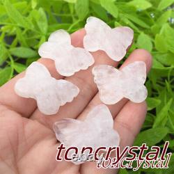 100pc Wholesale Mix Natural Quartz Crystal Butterfly Hand Carved Mini Skull Gift