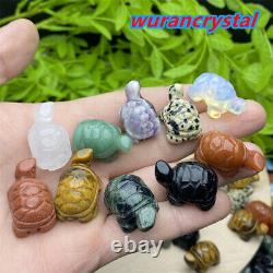 100pc Wholesale Mix Natural Quartz crystal Animal Carved Mini Skull Healing gift