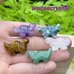 100pc Wholesale Mix Natural Quartz crystal Animal Carved Mini Skull Healing gift