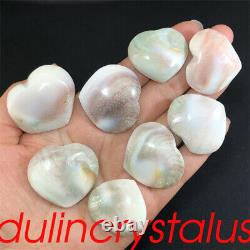 100pcs Wholesale Natural Sun shells Heart Skull Quartz Crystal Skull Gem 3.43LB+