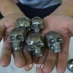 10Pcs 3.0LB Natural Golden PYRITE Crystal Skull Fool's Gold Africa Wholesale Lot