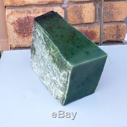 10.1kg Russian Siberian Green Nephrite Jade Wholesale Rough Block Slab