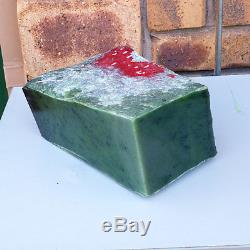 10.1kg Russian Siberian Green Nephrite Jade Wholesale Rough Block Slab