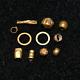 10 Ancient Roman & Greek Gold Beads & Ornaments Circa 300 Bce 1st Century Ad