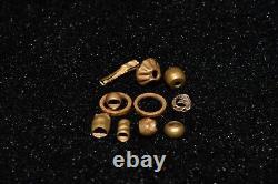 10 Ancient Roman & Greek Gold Beads & Ornaments Circa 300 BCE 1st Century AD