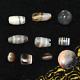 10 Authentic Ancient Banded Agate Stone Beads With Patina Over 2000 Years Old