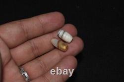 10 Authentic Ancient Banded Agate Stone Beads with Patina over 2000 Years Old