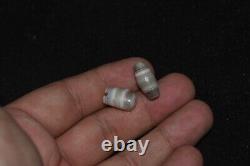 10 Authentic Ancient Banded Agate Stone Beads with Patina over 2000 Years Old