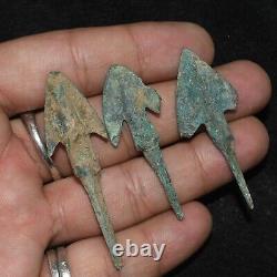 10 Genuine Ancient Luristan Bronze Arrow Heads & Spear Heads Circa 1200 800 BC