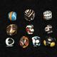 10 Genuine Ancient Roman Islamic Mosaic Gabri Glass Beads From Hebron Palestine