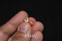 10 Large Ancient Etched Carnelian Beads with Rare Pattern in Very Good Condition