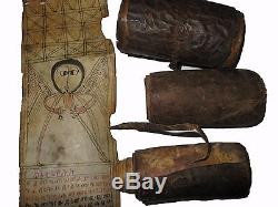 10 Old Ethiopian Ge'ez Magic Prayer Scrolls Ethiopia Manuscript Wholesale Lot