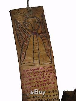 10 Old Ethiopian Ge'ez Magic Prayer Scrolls Ethiopia Manuscript Wholesale Lot