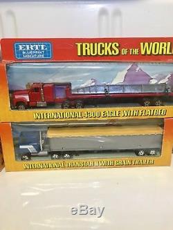 10 PC Assorted Collection of ERTL Trucks of The World 1/64 Scale Metal Replicas