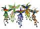 10 Piece Beaded Hummingbird, Hand Made In Mexico, 5, Wholesale