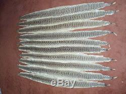 10 rattlesnake skins prairie wholesale soft tanned bow wrap pen blanks 42-46 in