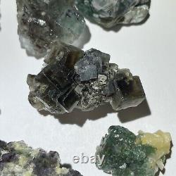 10pc Lot Rare Erongo Gem Fluorite Crystal Set Wholesale Parcel Namibia