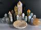 11.10lbs 20pcs Mixed Crystal Obelisk Point Tower Bowl Bulk Wholesale S9