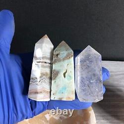11.10lbs 20pcs Mixed Crystal Obelisk Point Tower Bowl Bulk Wholesale S9