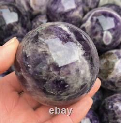 11lb NATURAL Banded Chevron Dreamy amethyst QUARTZ CRYSTAL Sphere Ball Wholesale