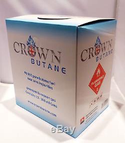 120 Cans Butane Gas CROWN. European British Lighter Refill Wholesale Fuel