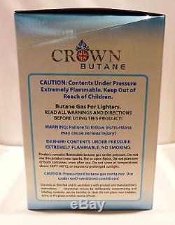 120 Cans Butane Gas CROWN. European British Lighter Refill Wholesale Fuel